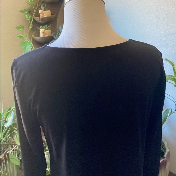 New Chico’s Black Polyester Long Sleeve Dress size 0 - Picture 8 of 13
